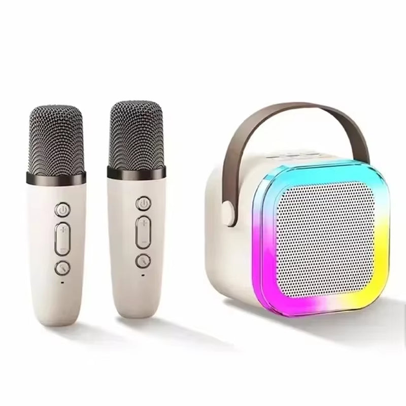 The EchoStar Wireless Karaoke Bluetooth Speaker W/ 2 Microphones