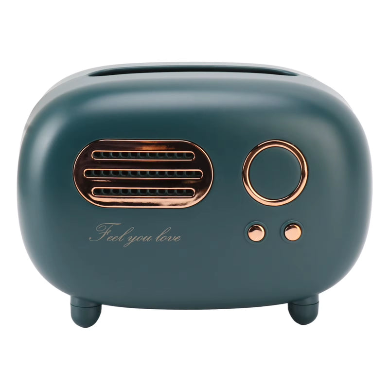 Vintage Nostalgia Radio Tissue Box