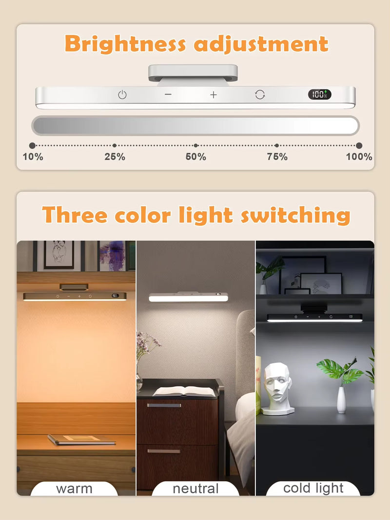 Touch LED Magnetic Rechargeable Desk Lamp