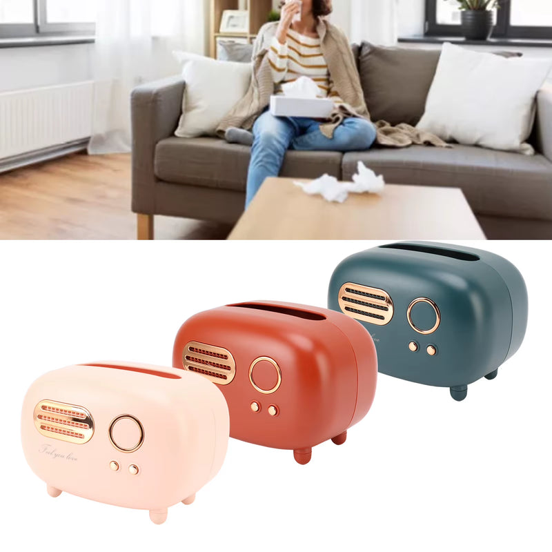 Vintage Nostalgia Radio Tissue Box