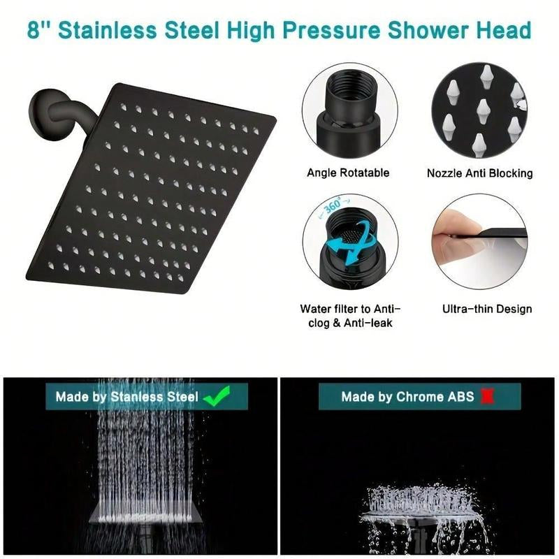 Natural Cascade 3-Spray Mode Rainfall Showerhead