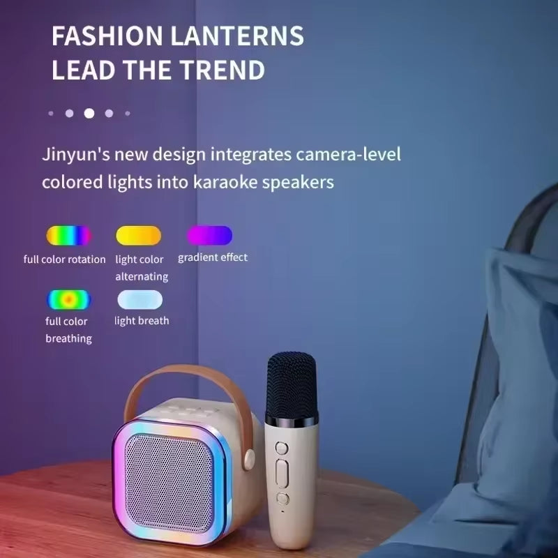 The EchoStar Wireless Karaoke Bluetooth Speaker W/ 2 Microphones