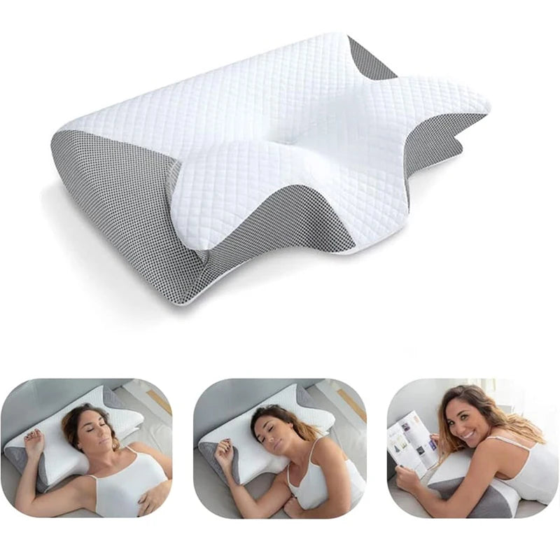 SleepCrest Ergonomic Memory Foam Cervical Pillow