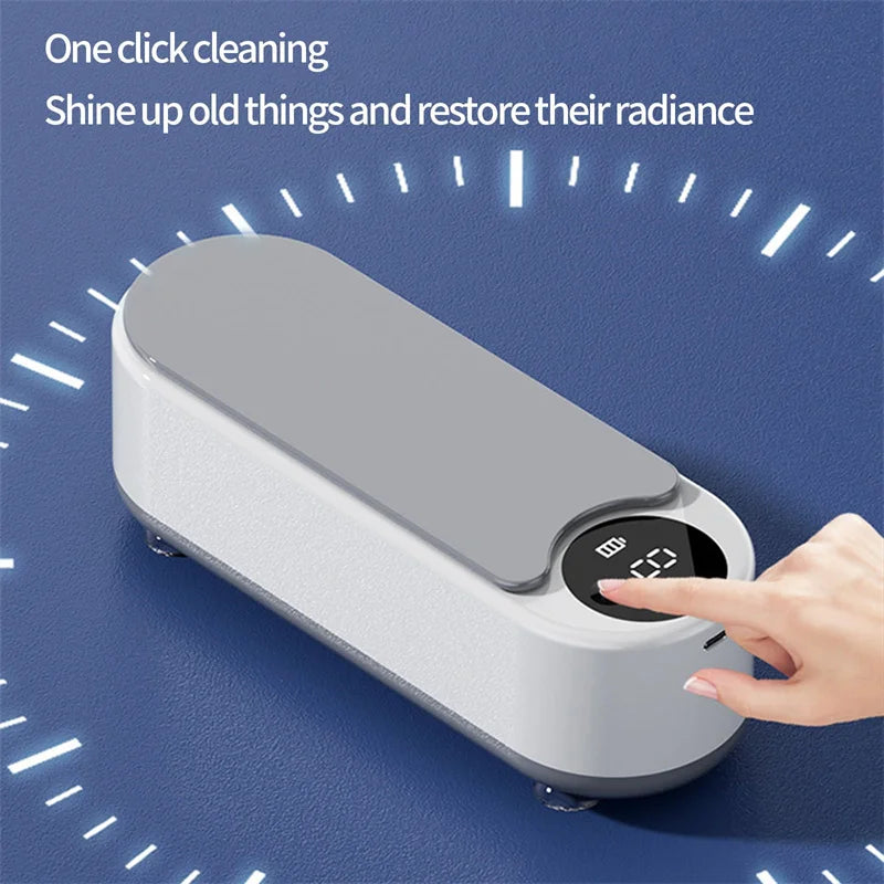 PureWave 450ml Portable Ultrasonic Cleaning Pod - Jewelry, Glasses, Brushes