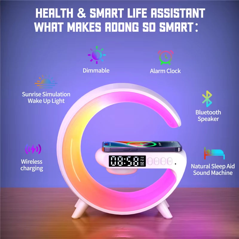 The Atmosphere iQ: G-Series LED Wireless Charger & Alarm Clock