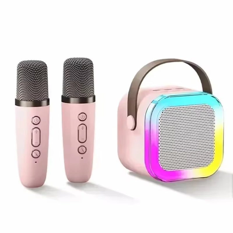 The EchoStar Wireless Karaoke Bluetooth Speaker W/ 2 Microphones