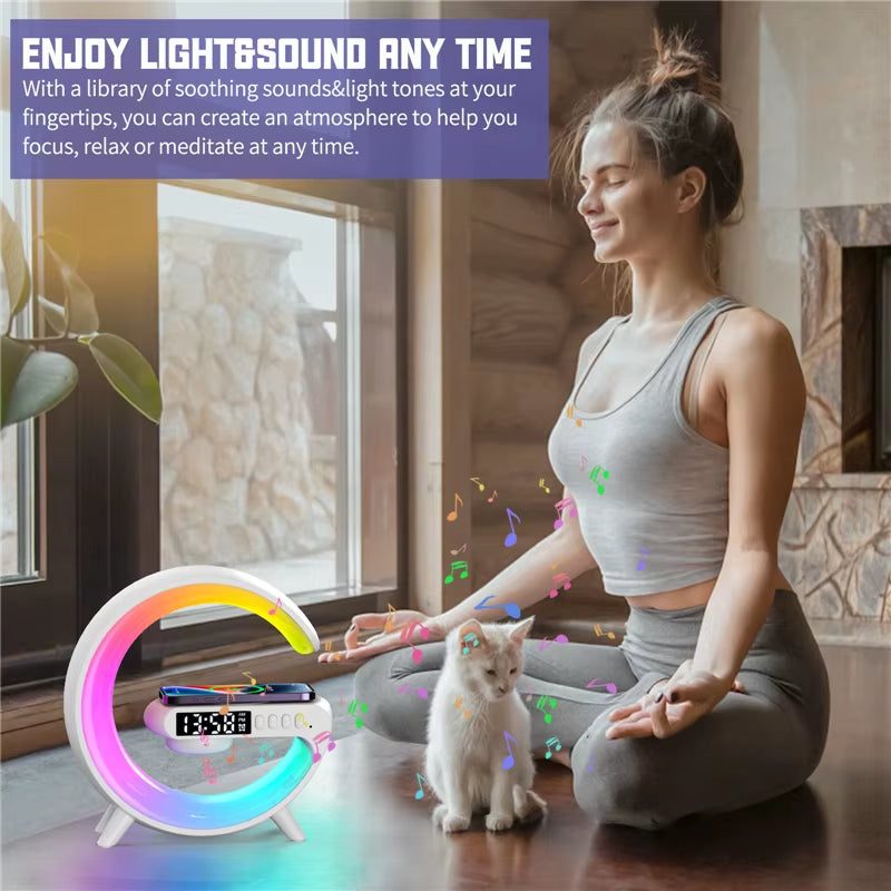 The Atmosphere iQ: G-Series LED Wireless Charger & Alarm Clock