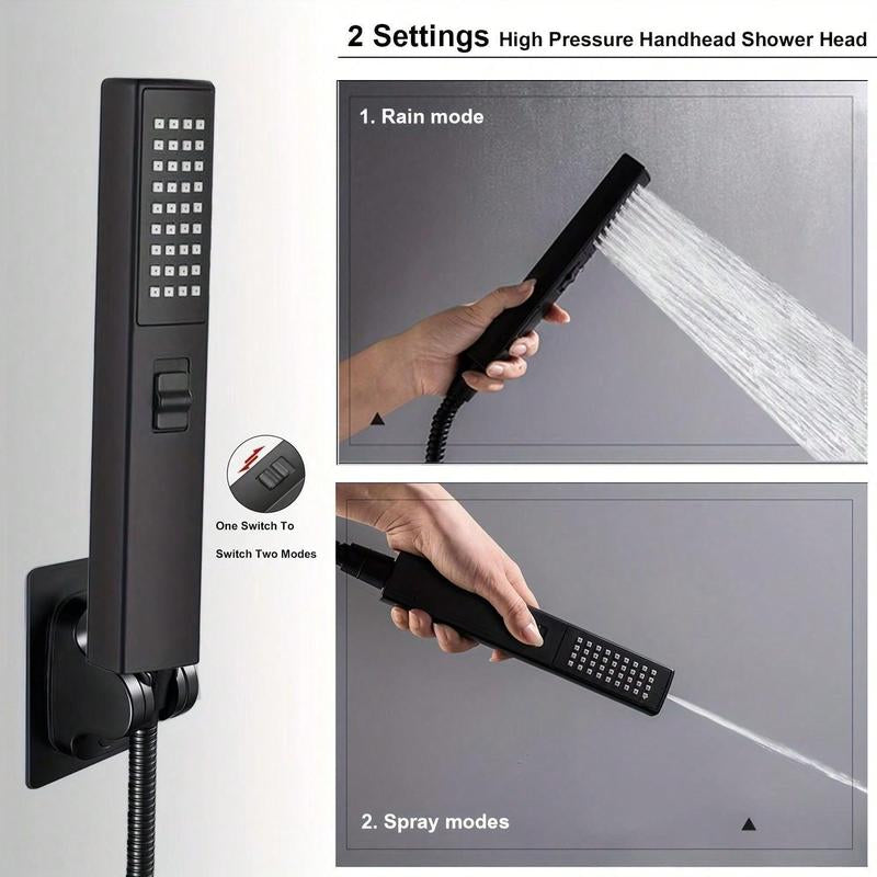 Natural Cascade 3-Spray Mode Rainfall Showerhead