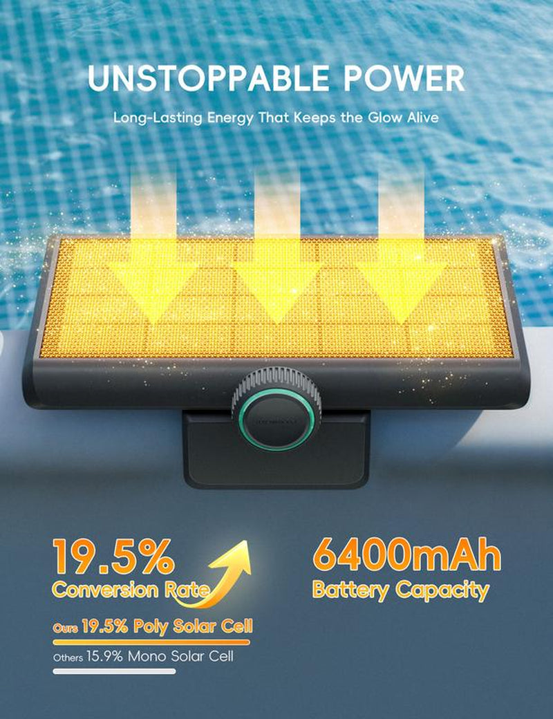 SolarGlow Poolside Light for Swimming Pools - Above Ground/In Ground