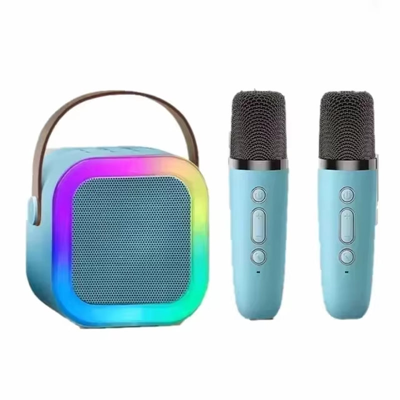 The EchoStar Wireless Karaoke Bluetooth Speaker W/ 2 Microphones