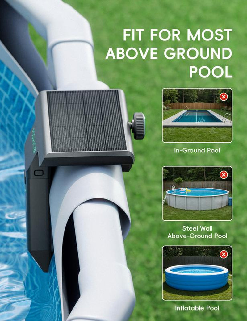 SolarGlow Poolside Light for Swimming Pools - Above Ground/In Ground
