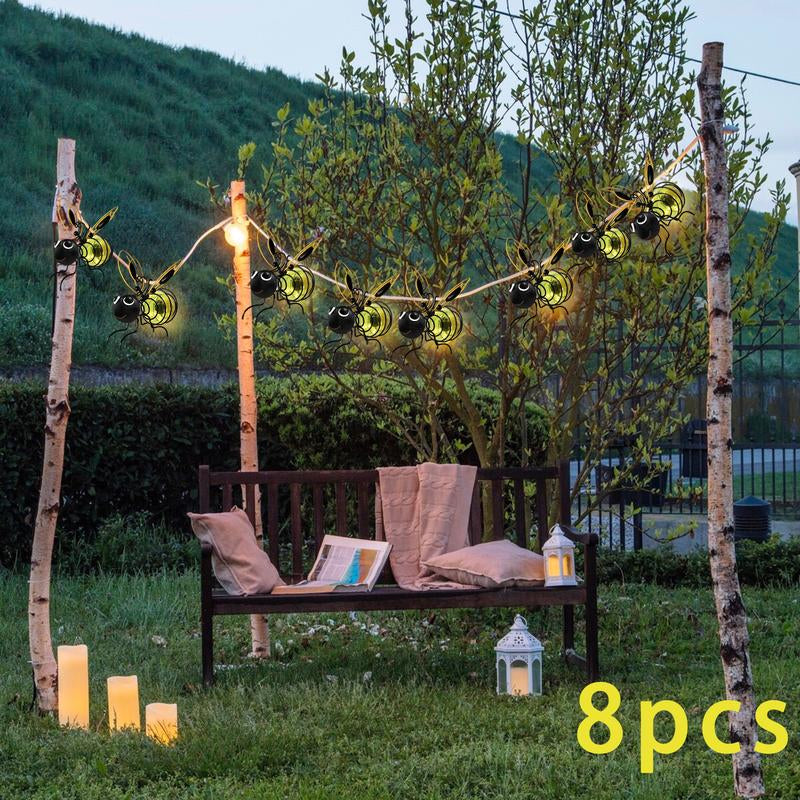SolarGlow Hanging Bumblebee Garden Lamp