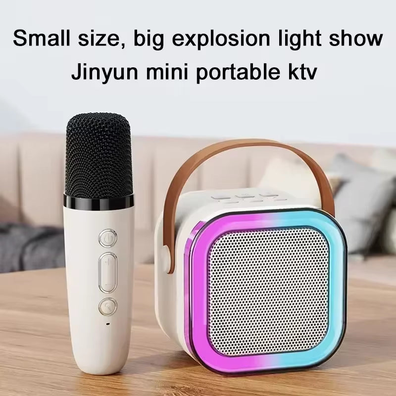 The EchoStar Wireless Karaoke Bluetooth Speaker W/ 2 Microphones