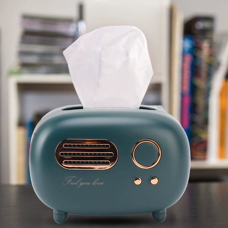 Vintage Nostalgia Radio Tissue Box
