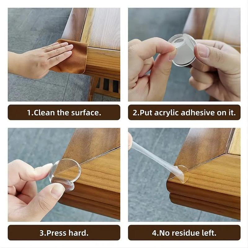 10Pcs Baby Protection Corner Guards, Furniture Edge Clear Anti-Collision Corner Protectors, Safety Protection and Corner Pads for Tables Cribs Fireplace Corners and Edges